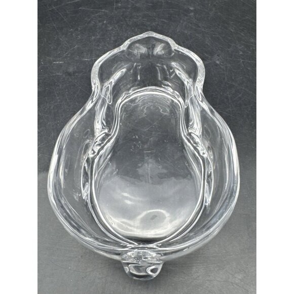 Crate & Barrel Clear Glass Covered Bunny Rabbit Candy Nuts Trinket Dish - Picture 5 of 10